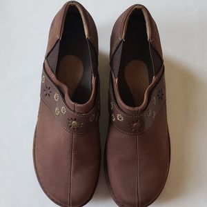 New Ariat Brown Leather Clog Shoes Size 11B